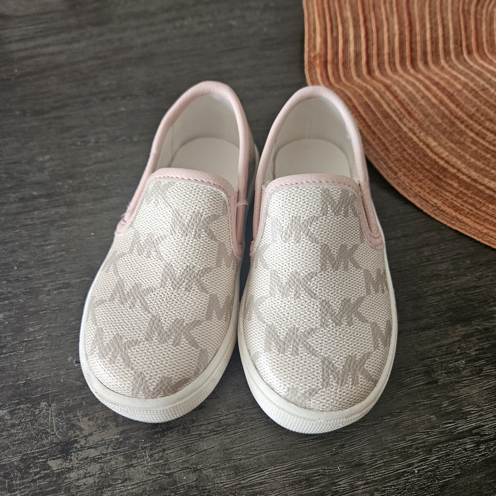 Michael Kors Kids Slip-On Shoes - Pink and White